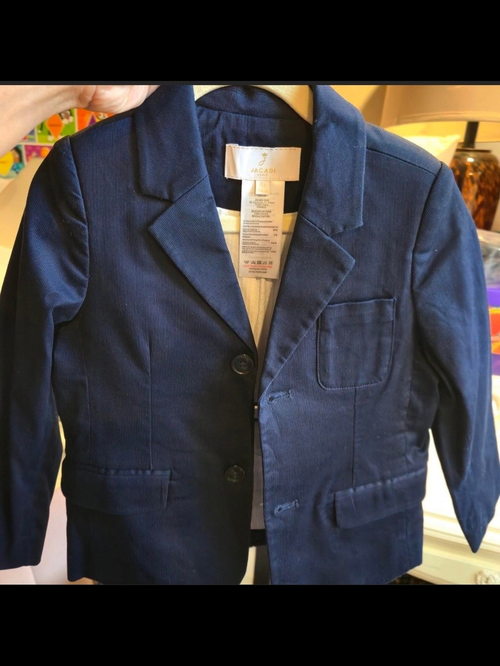 Jacadi Navy Corduroy Boys' Blazer